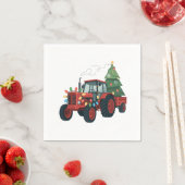 Boer Tractor Xmas Verlichting Tractor Kerstmis Servet (Insitu)