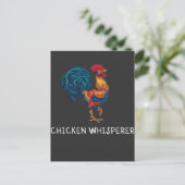 boer van retrohen Chickenwhisperer Briefkaart (Staand voorkant)
