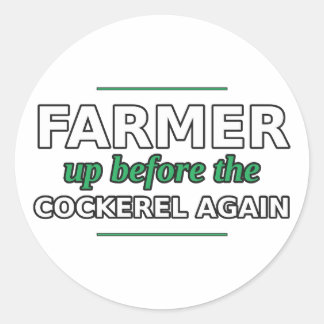 Boer: weer voor de haan uit Sticker