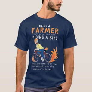 boer zoals Riding Bike Cyclist Funny T-shirt