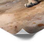 Boerboel Chien Art Imprimer Poster (Coin)