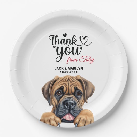 Boerboel Dog Papieren Bordje (Voorkant)