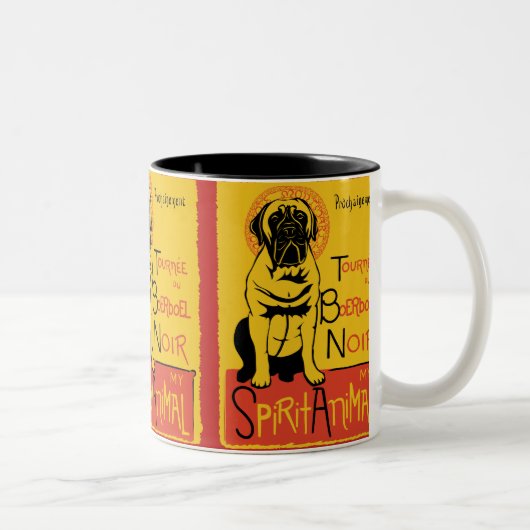 Boerboel mignonne Chien café Mug (Droit)