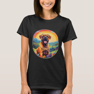 Boerboel Rainbow Bridge Schattige Zuid-Afrikaanse T-shirt