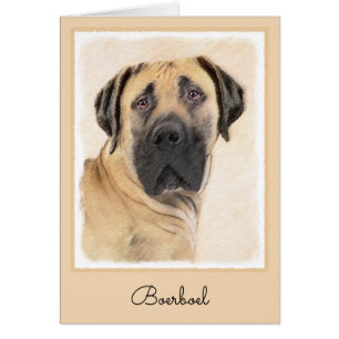 Boerboel schilderen - Kute Original Dog Art