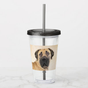 Boerboel schilderen - Kute Original Dog Art Acryl Drinkbeker