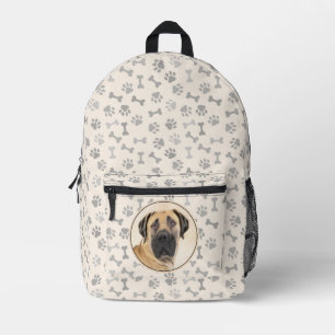 Boerboel schilderen - Kute Original Dog Art Bedrukte Rugzak