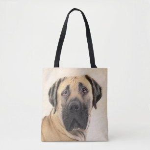 Boerboel schilderen - Kute Original Dog Art Draagtas