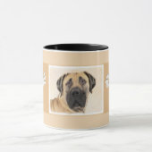 Boerboel schilderen - Kute Original Dog Art Mok (Midden)
