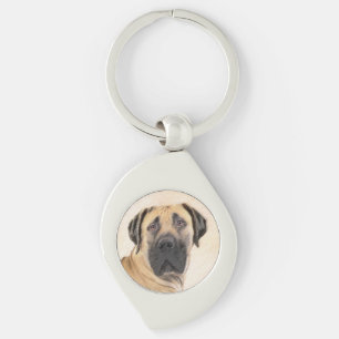 Boerboel schilderen - Kute Original Dog Art Sleutelhanger