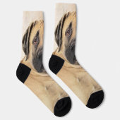 Boerboel schilderen - Kute Original Dog Art Sokken (Rechts)