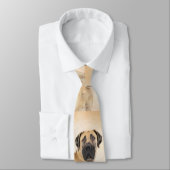 Boerboel schilderen - Kute Original Dog Art Stropdas (Gebonden)