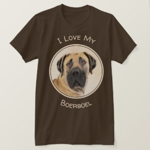 Boerboel schilderen - Kute Original Dog Art T-shirt