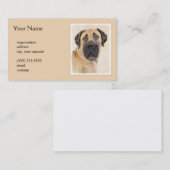 Boerboel schilderen - Kute Original Dog Art Visitekaartje (Voorkant / Achterkant)