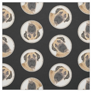 Boerboel Schilderij Fawn Red Mastiff Pet Dog Art Stof