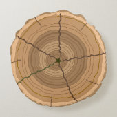 Boerboomstamstoom Rond Kussen (Achterkant)