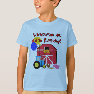 Boerderij 3e Verjaardag T-shirts en geschenken