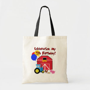 Boerderij 5e Verjaardag Tshirts en geschenken Tote Bag