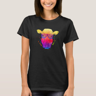 Boerderij Animal Farmer Party Zonnebril Koele Koe T-shirt