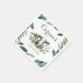 Boerderij Animal Greenery Boy Baby shower Napkins Servet (Hoek)