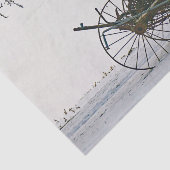 Boerderij apparatuur sneeuwfoto Tissuepapier (Detail)