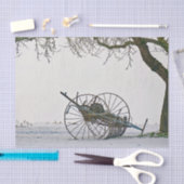 Boerderij apparatuur sneeuwfoto Tissuepapier (Craft)