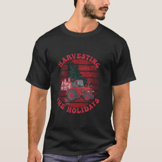 Boerderij Arbeider Santa Farmer Landbouwer Christm T-shirt