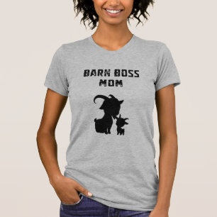 Boerderij Baas Moeder Boerderij Dierliefhebber Lan T-shirt