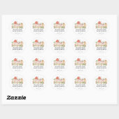 Boerderij Baby Baby shower Ronde Sticker (Vel)