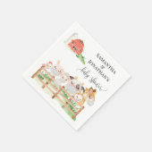 Boerderij baby dieren Baby shower Servet (Hoek)
