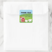 Boerderij Baby shower Dank u Stickers (Tas)