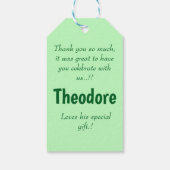 Boerderij Barn verjaardagsfeestje gunst Cadeaulabel (Achterkant)