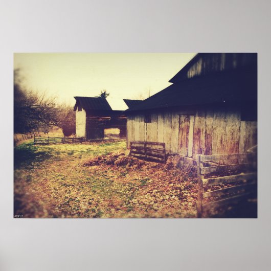 Boerderij Barns Poster (Voorkant)