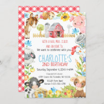 Boerderij Barnyard Animal Birthday