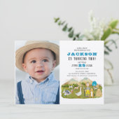  Boerderij barnyard Animals Foto 2e verjaardag Kaart (Staand voorkant)