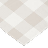 Boerderij Beige Buffalo Check Korte Tafelloper (Hoek)