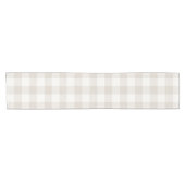 Boerderij Beige Buffalo Check Korte Tafelloper (Horizontaal)