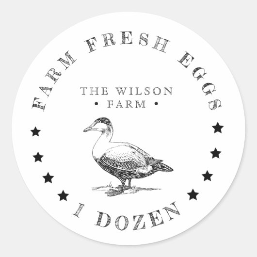 boerderij beste sterren eend Ei Karton Sticker (Voorkant)