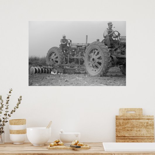 Boerderij Beveiligingsbeheer afdrukken Poster (Keuken)