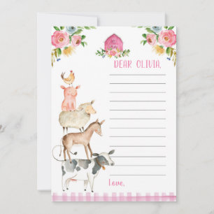 Boerderij Birthday Girl Barnyard Time Capsule Kaar Kaart