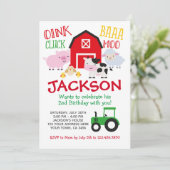 Boerderij Birthday Kaart (Staand voorkant)