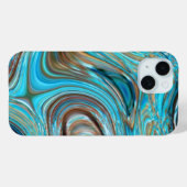 boerderij blauwgroen blauw Woodgrain turquoise swi Case-Mate iPhone Case (Achterkant (horizontaal))