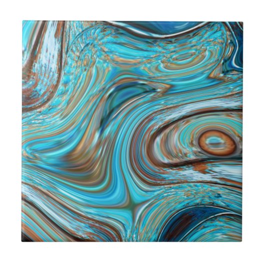 boerderij blauwgroen blauw Woodgrain turquoise swi Tegeltje (Voorkant)