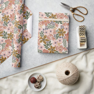 Boerderij Bloemen Cadeaupapier