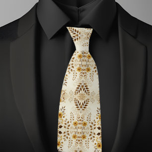 Boerderij Bloemenpatroon Stropdas