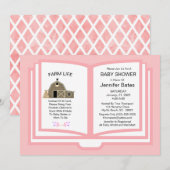 Boerderij Book Theme Baby Girl Shower Kaart (Voorkant / Achterkant)
