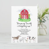 Boerderij Boy Birthday Kaart (Staand voorkant)