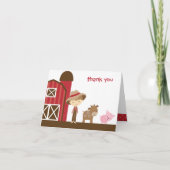 Boerderij Boy Note-Kaart Bedankkaart (Voorkant)
