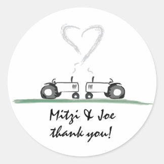 Boerderij bruiloft dank-u Sticker