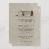 Boerderij bruiloft kaart (Voorkant / Achterkant)